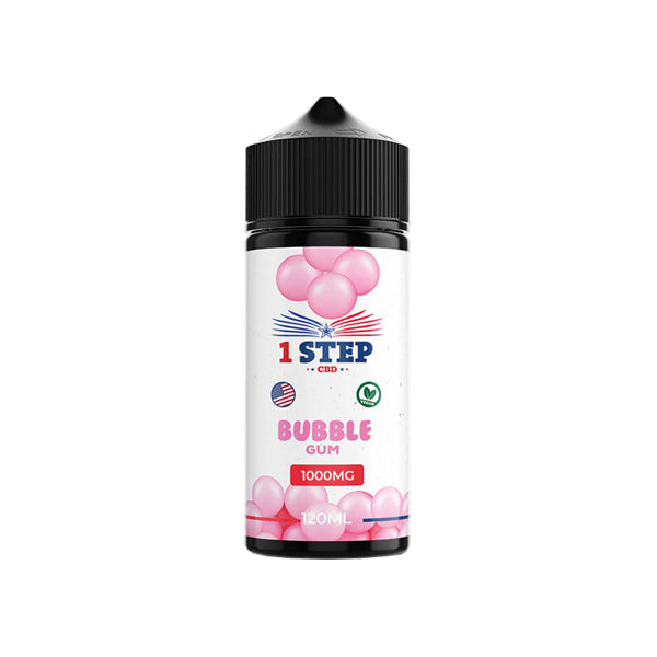 1 Step CBD 1000mg 120ml Organic Hemp CBD Vape Juice [80VG/20PG]