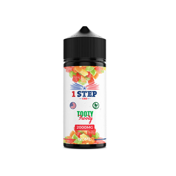 1 Step CBD 1000mg 120ml Organic Hemp CBD Vape Juice [80VG/20PG]