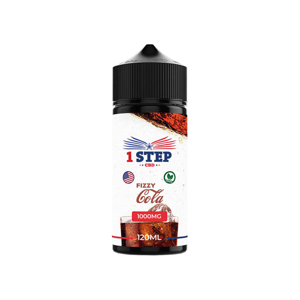 1 Step CBD 1000mg 120ml Organic Hemp CBD Vape Juice [80VG/20PG]