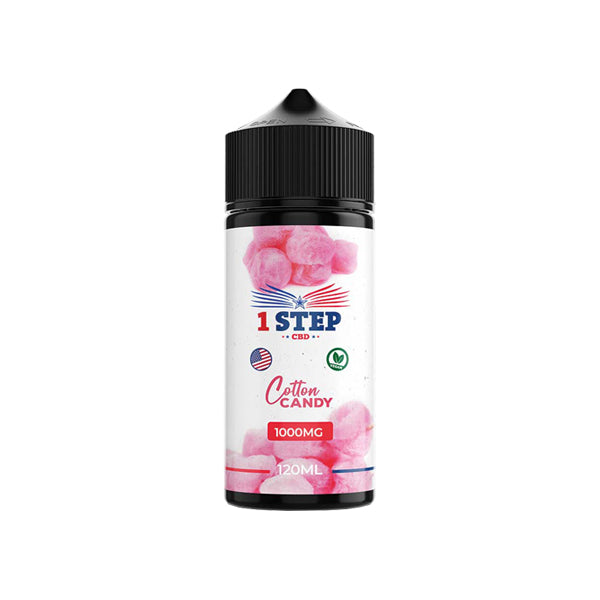 1 Step CBD 1000mg 120ml Organic Hemp CBD Vape Juice [80VG/20PG]
