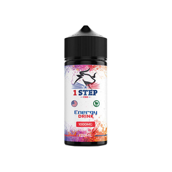 1 Step CBD 1000mg 120ml Organic Hemp CBD Vape Juice [80VG/20PG]
