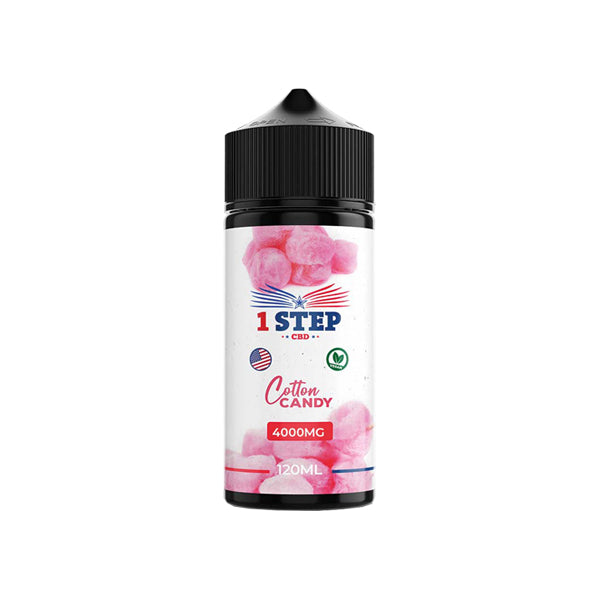 1 Step CBD 4000mg 120ml Organic Hemp Lab-Tested CBD Vape Juice [80VG/20PG]