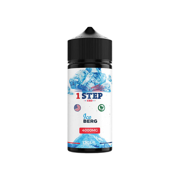 1 Step CBD 4000mg 120ml Organic Hemp Lab-Tested CBD Vape Juice [80VG/20PG]
