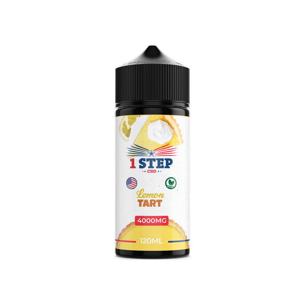 1 Step CBD 4000mg 120ml Organic Hemp Lab-Tested CBD Vape Juice [80VG/20PG]