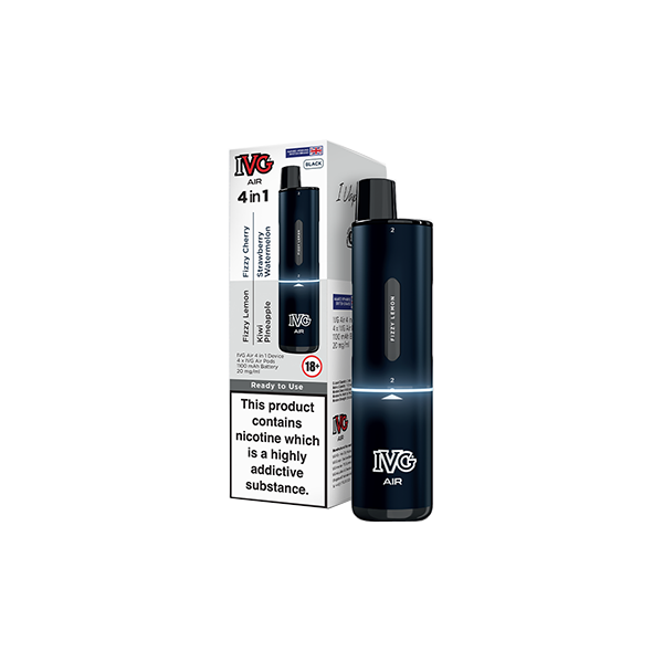 20mg IVG Air 4 in 1 Disposable Rechargeable Pod Vape 2400 Puffs