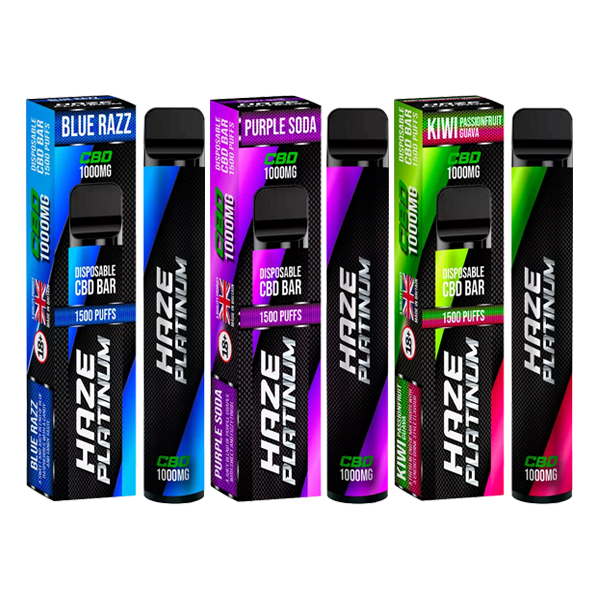 Haze Platinum 1000mg CBD Disposable Vape