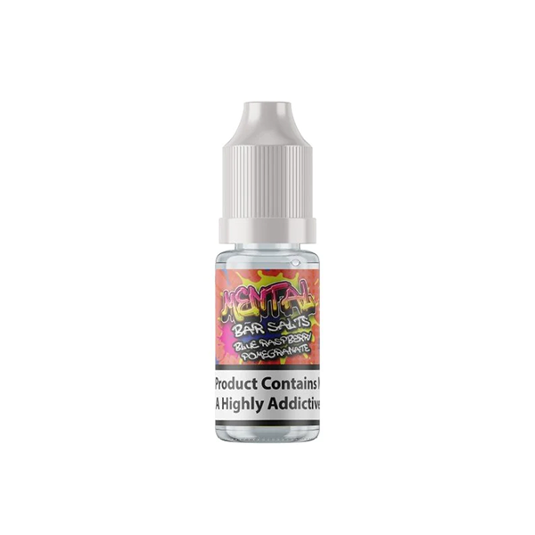 Mental Bar Salts 10mg 10ml Nic Salts [50VG/50PG] By Signature Vapours