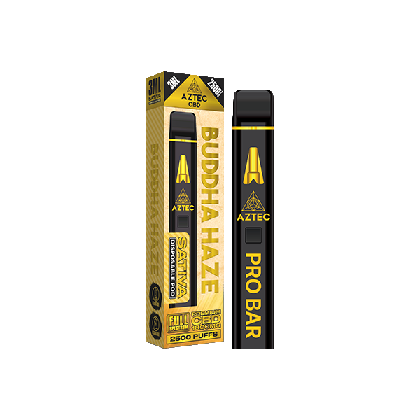 Aztec CBD 1800mg Pro Bar Disposable Vape 2500 Puffs
