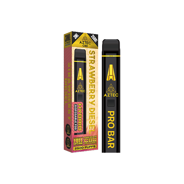 Aztec CBD 1800mg Pro Bar Disposable Vape 2500 Puffs