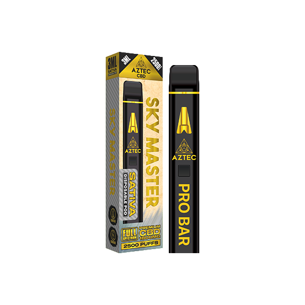 Aztec CBD 1800mg Pro Bar Disposable Vape 2500 Puffs