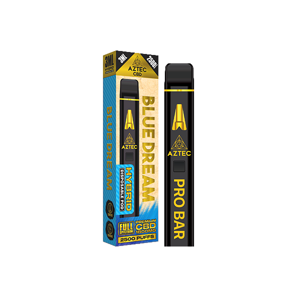 Aztec CBD 1800mg Pro Bar Disposable Vape 2500 Puffs