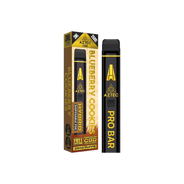 Aztec CBD 1800mg Pro Bar Disposable Vape 2500 Puffs