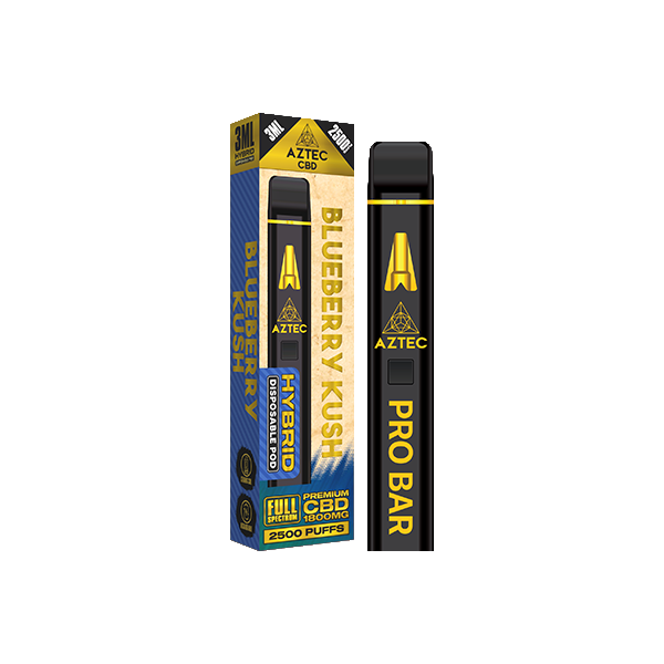 Aztec CBD 1800mg Pro Bar Disposable Vape 2500 Puffs