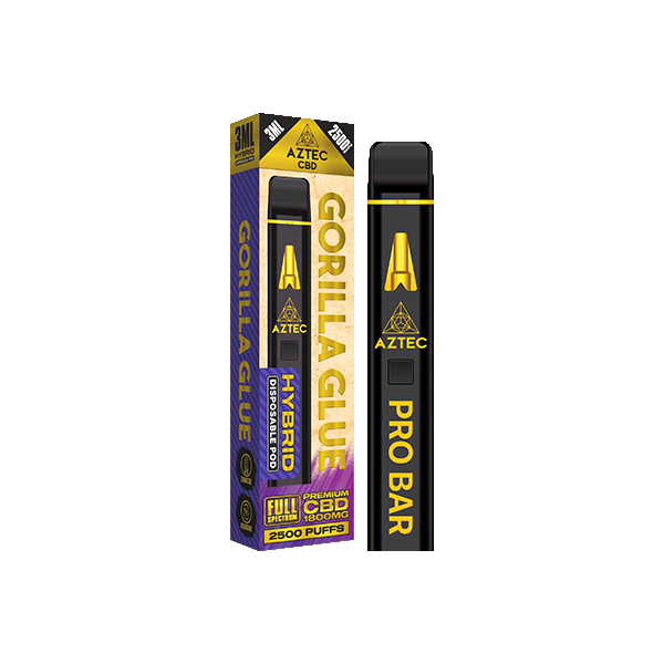 Aztec CBD 1800mg Pro Bar Disposable Vape 2500 Puffs