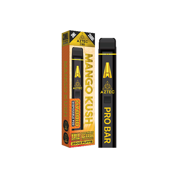 Aztec CBD 1800mg Pro Bar Disposable Vape 2500 Puffs