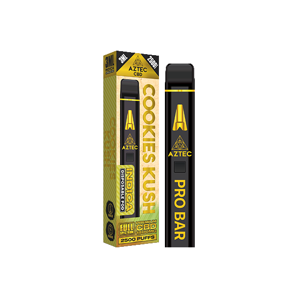 Aztec CBD 1800mg Pro Bar Disposable Vape 2500 Puffs
