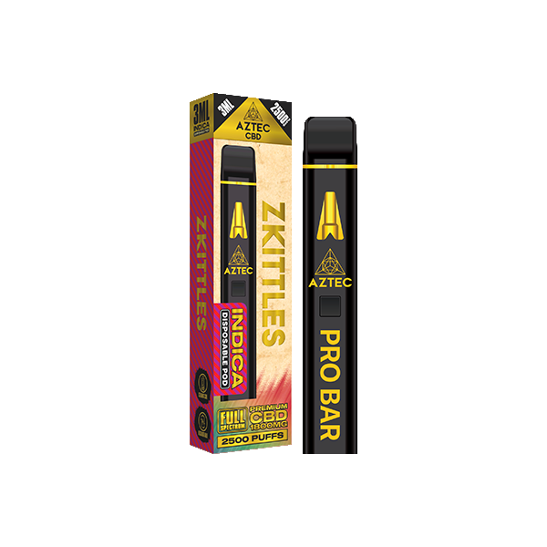 Aztec CBD 1800mg Pro Bar Disposable Vape 2500 Puffs