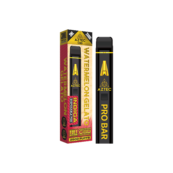 Aztec CBD 1800mg Pro Bar Disposable Vape 2500 Puffs