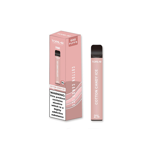 Top Bar EE 20mg Disposable Vape 600 Puffs