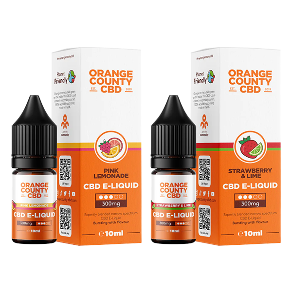 Orange County CBD 300mg Broad Spectrum Vape Juice 10ml [50VG/50PG]