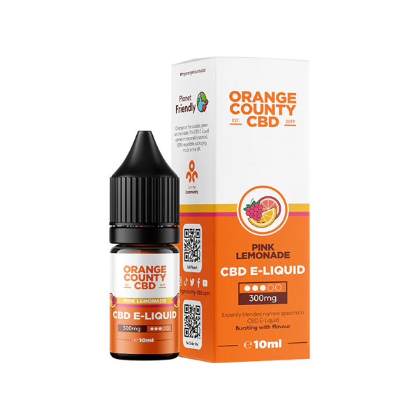 Orange County CBD 300mg Broad Spectrum Vape Juice 10ml [50VG/50PG]