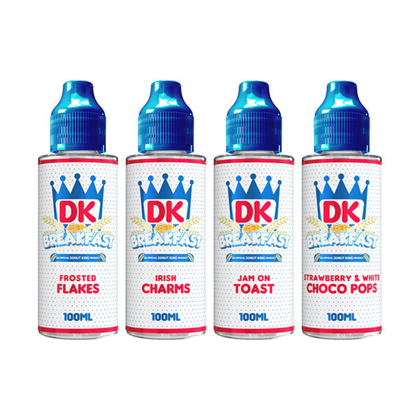 Donut King Breakfast 100ml 0mg Shortfill Vape Juice [70VG/30PG]