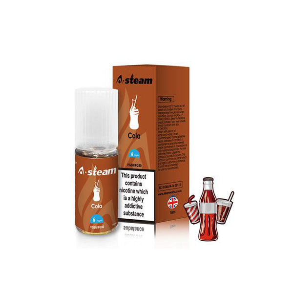A-Steam Fruit Flavours 10ml 12mg Vape Juice [50VG/50PG]