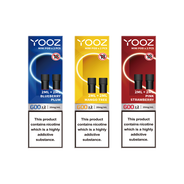 Yooz Mini Replacement Vape Pods 2PCS 2ml (BUY 5 GET 1 FREE)