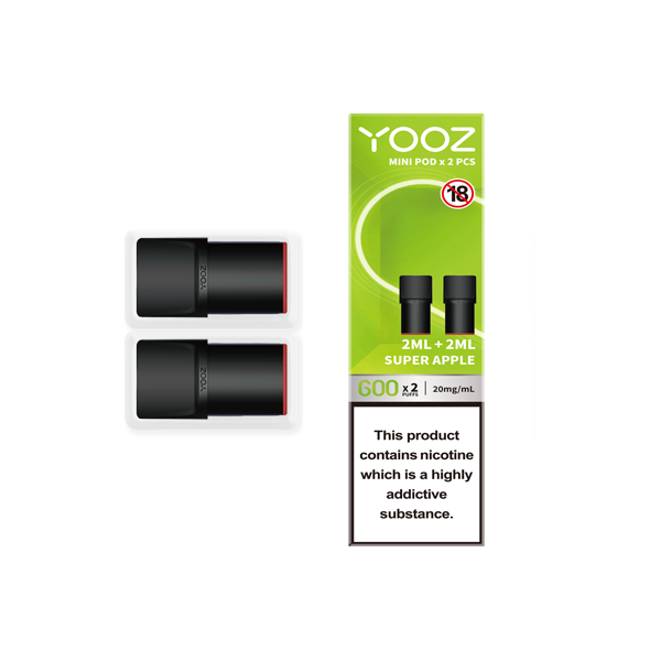 Yooz Mini Replacement Vape Pods 2PCS 2ml (BUY 5 GET 1 FREE)