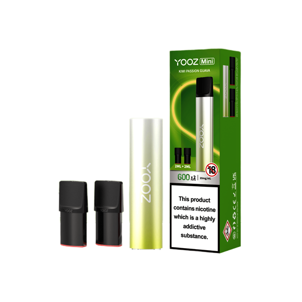 Yooz 20mg Mini Rechargeable Vape + 2x 600 Puff Pods