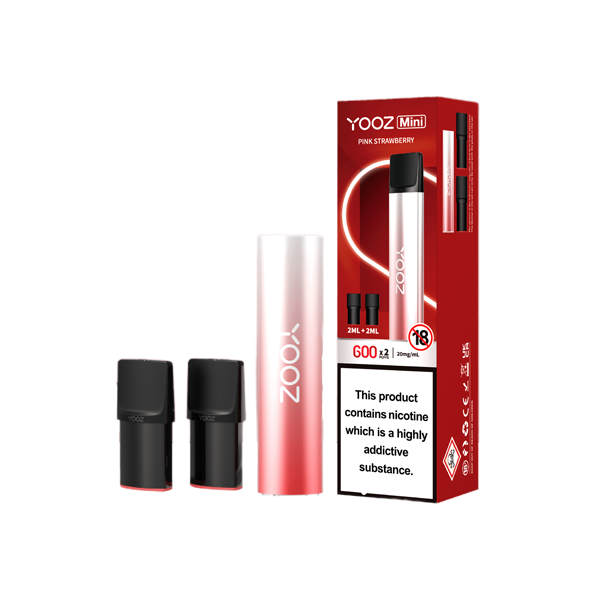 Yooz 20mg Mini Rechargeable Vape + 2x 600 Puff Pods