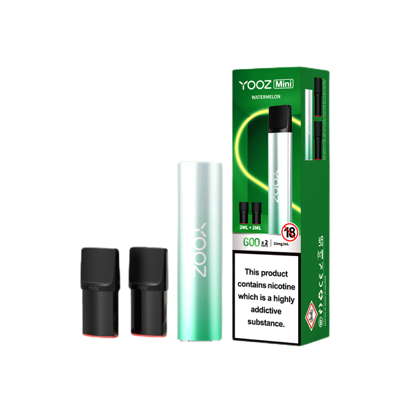 Yooz 20mg Mini Rechargeable Vape + 2x 600 Puff Pods