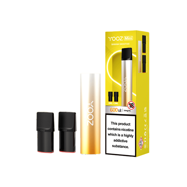 Yooz 20mg Mini Rechargeable Vape + 2x 600 Puff Pods