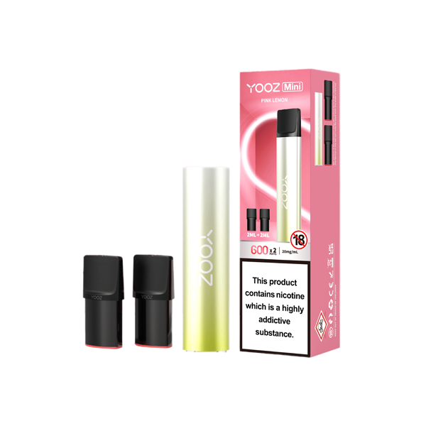 Yooz 20mg Mini Rechargeable Vape + 2x 600 Puff Pods