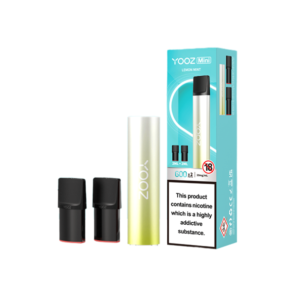 Yooz 20mg Mini Rechargeable Vape + 2x 600 Puff Pods