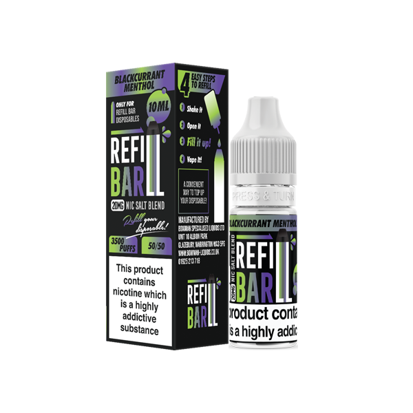 Bar Salts 20mg 10ml Nic Salts [50VG/50PG]