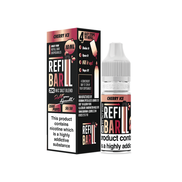 Bar Salts 20mg 10ml Nic Salts [50VG/50PG]