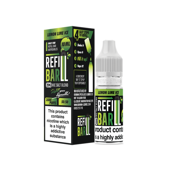 Bar Salts 20mg 10ml Nic Salts [50VG/50PG]