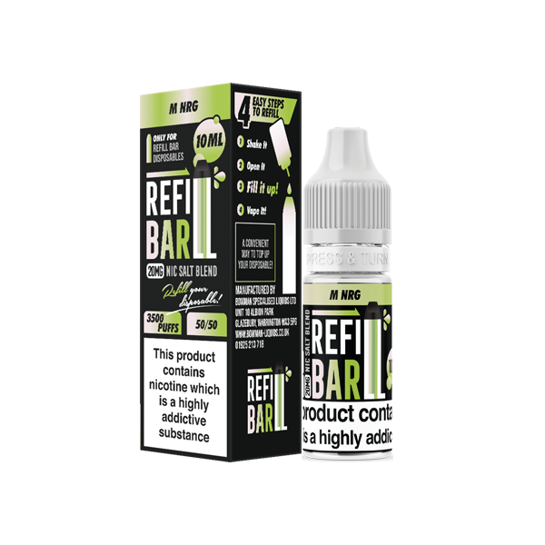 Bar Salts 20mg 10ml Nic Salts [50VG/50PG]