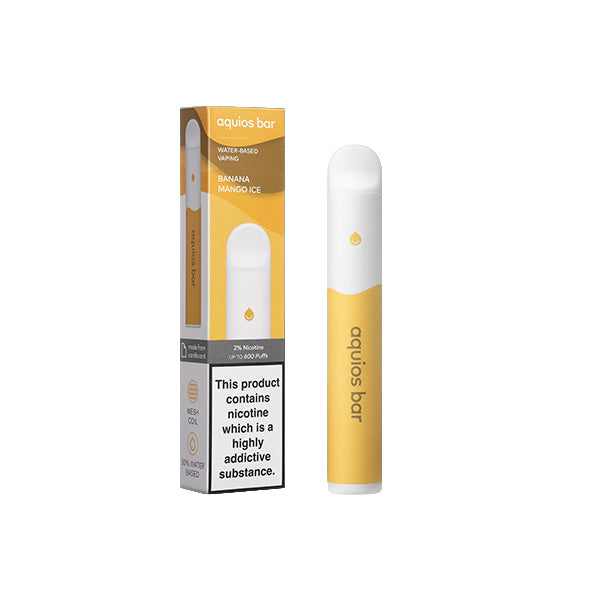 Aquios 20mg V3 Bar Disposable Vape 600 Puffs