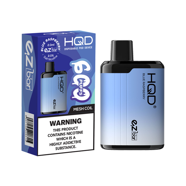 HQD EZ Bar 20mg Disposable Vape 600 Puffs