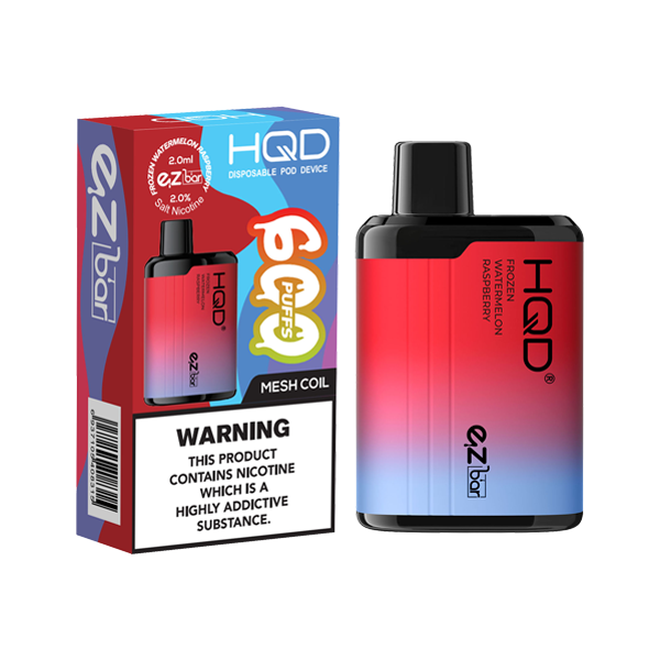 HQD EZ Bar 20mg Disposable Vape 600 Puffs