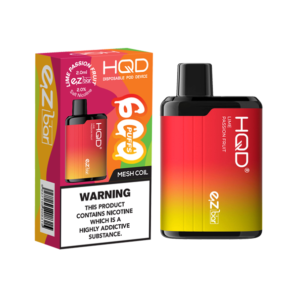 HQD EZ Bar 20mg Disposable Vape 600 Puffs