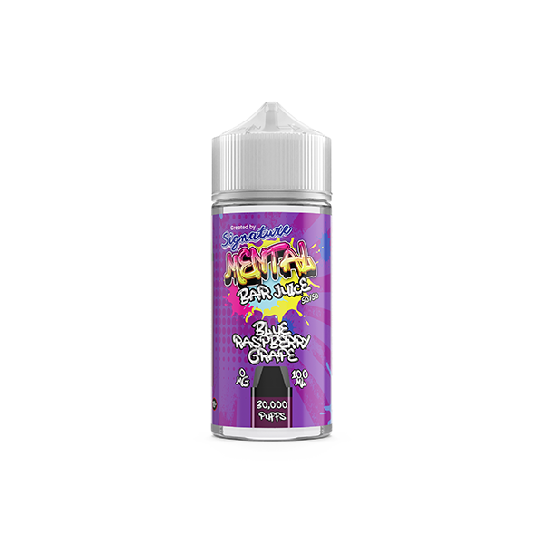 Signature Mental Bar 100ml 0mg Shortfill Vape Juice [50VG/50PG]
