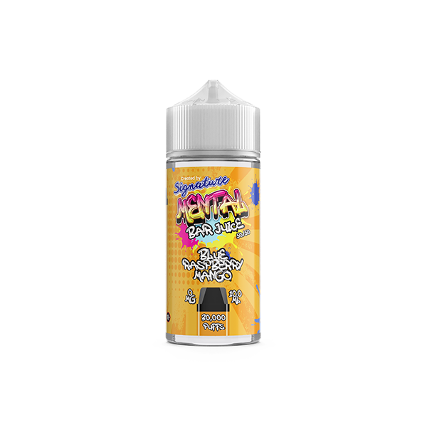 Signature Mental Bar 100ml 0mg Shortfill Vape Juice [50VG/50PG]