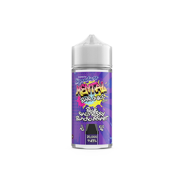 Signature Mental Bar 100ml 0mg Shortfill Vape Juice [50VG/50PG]