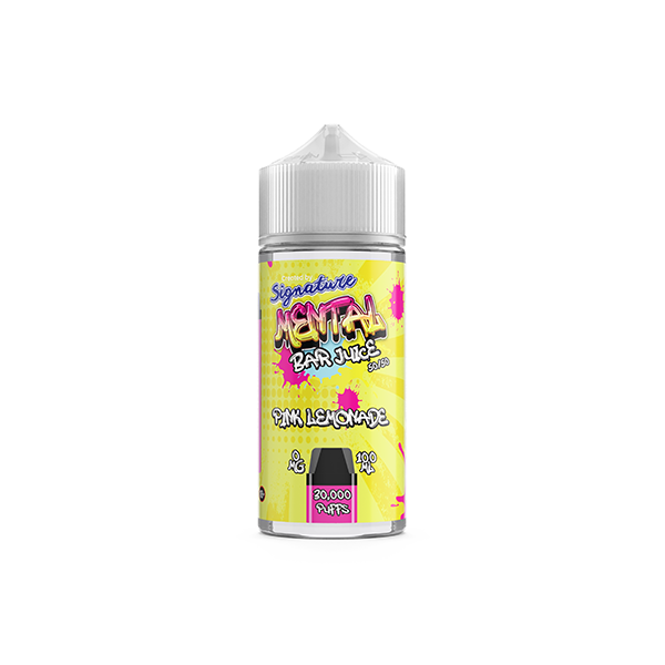 Signature Mental Bar 100ml 0mg Shortfill Vape Juice [50VG/50PG]
