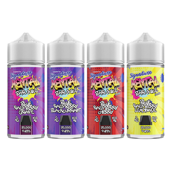 Signature Mental Bar 100ml 0mg Shortfill Vape Juice [50VG/50PG]