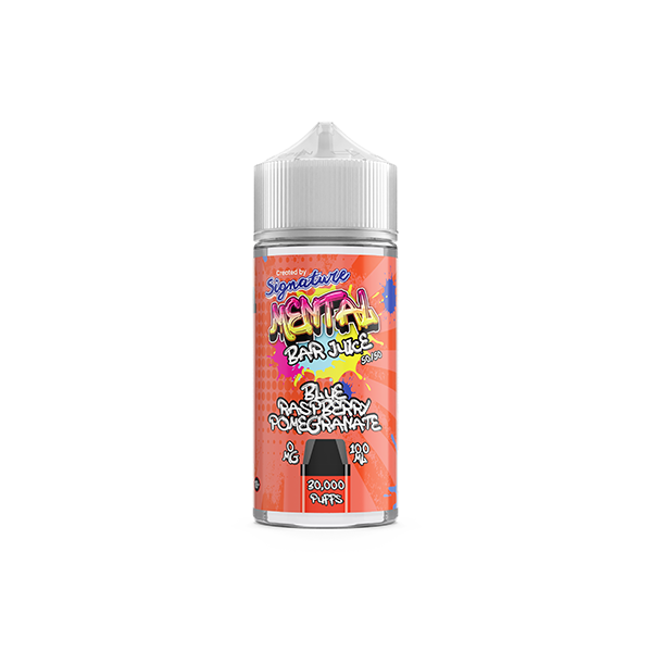 Signature Mental Bar 100ml 0mg Shortfill Vape Juice [50VG/50PG]