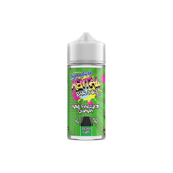 Signature Mental Bar 100ml 0mg Shortfill Vape Juice [50VG/50PG]